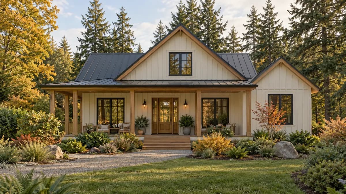 AI-generated fictional home illustration for financing in Washington; not the financed property