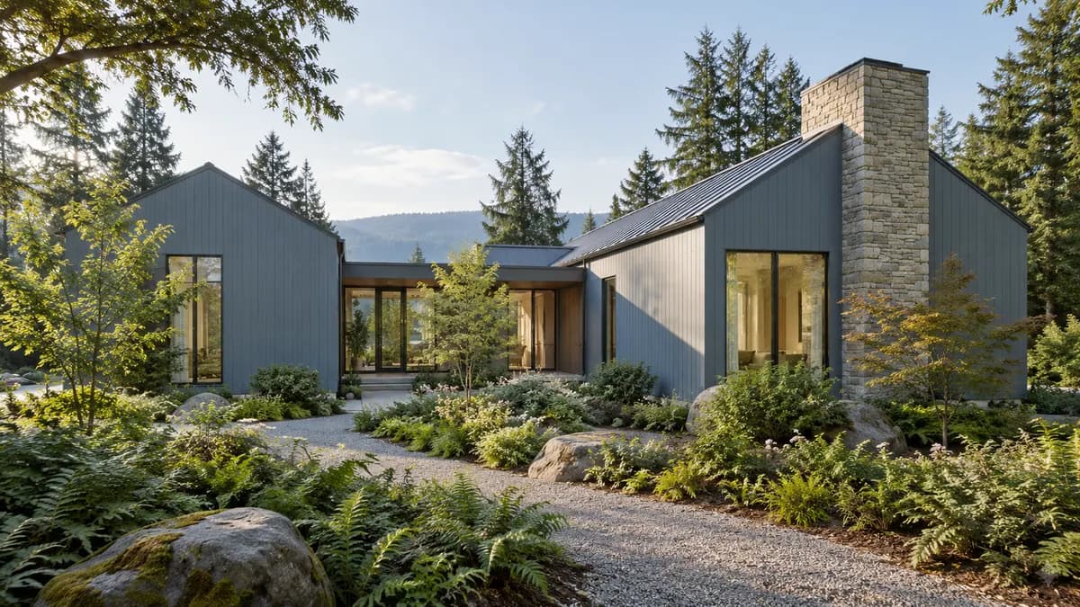 AI-generated fictional home illustration for financing in Washington; not the financed property