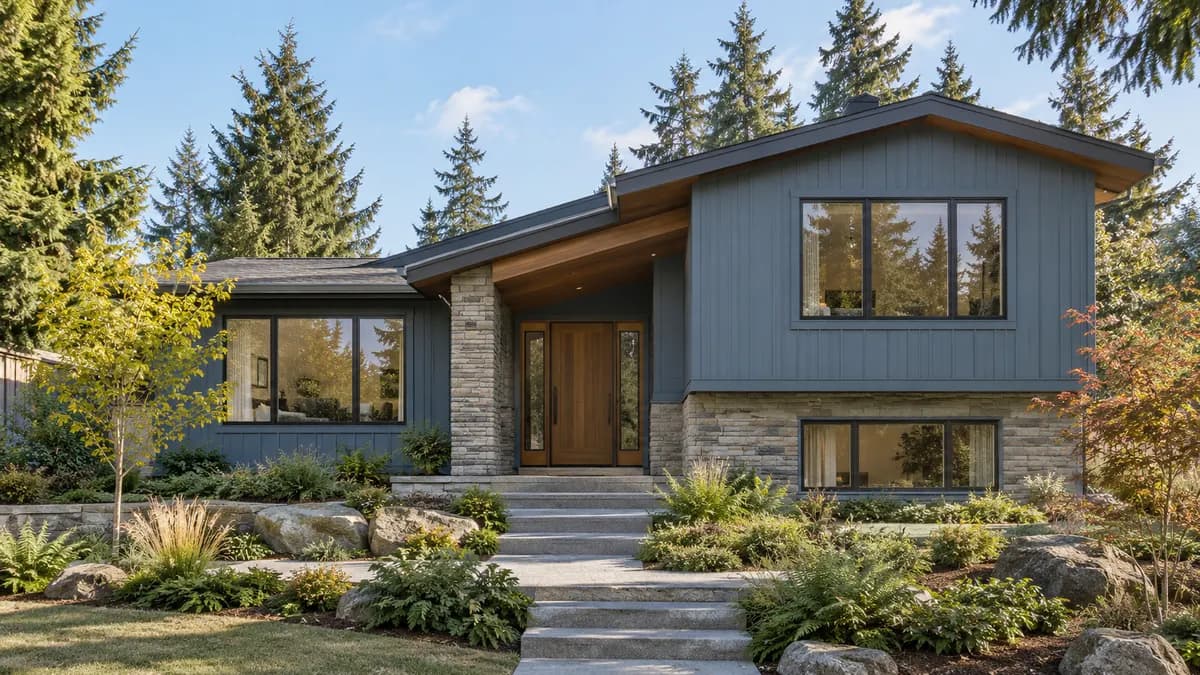 AI-generated fictional home illustration for financing in Washington; not the financed property