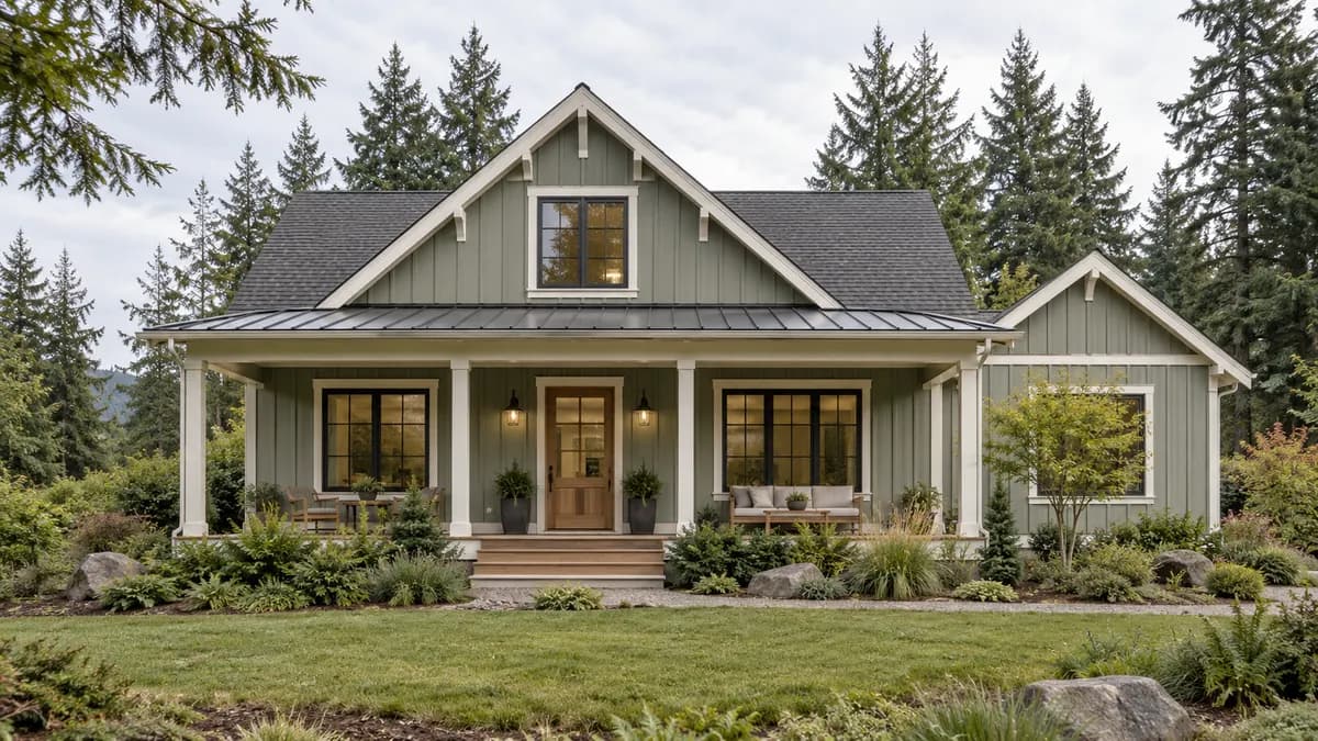 AI-generated fictional home illustration for financing in Washington; not the financed property