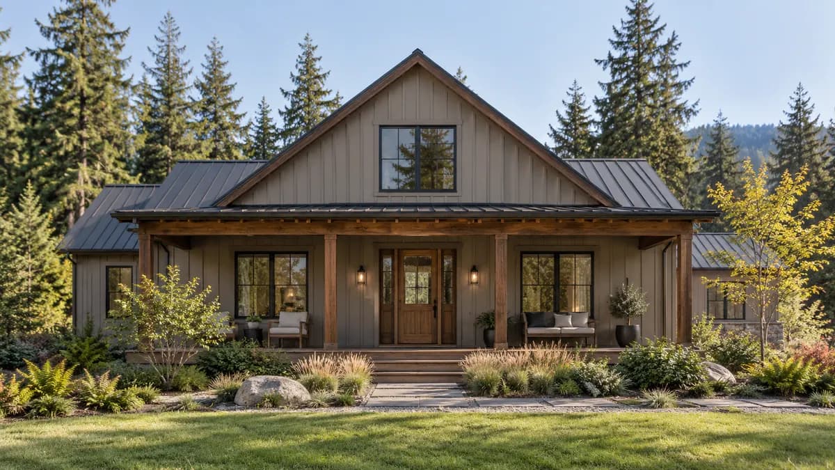 AI-generated fictional home illustration for financing in Washington; not the financed property