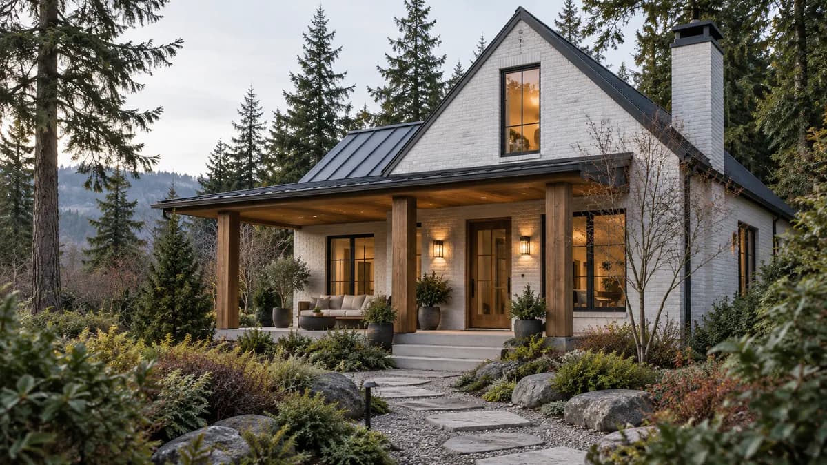AI-generated fictional home illustration for financing in Washington; not the financed property