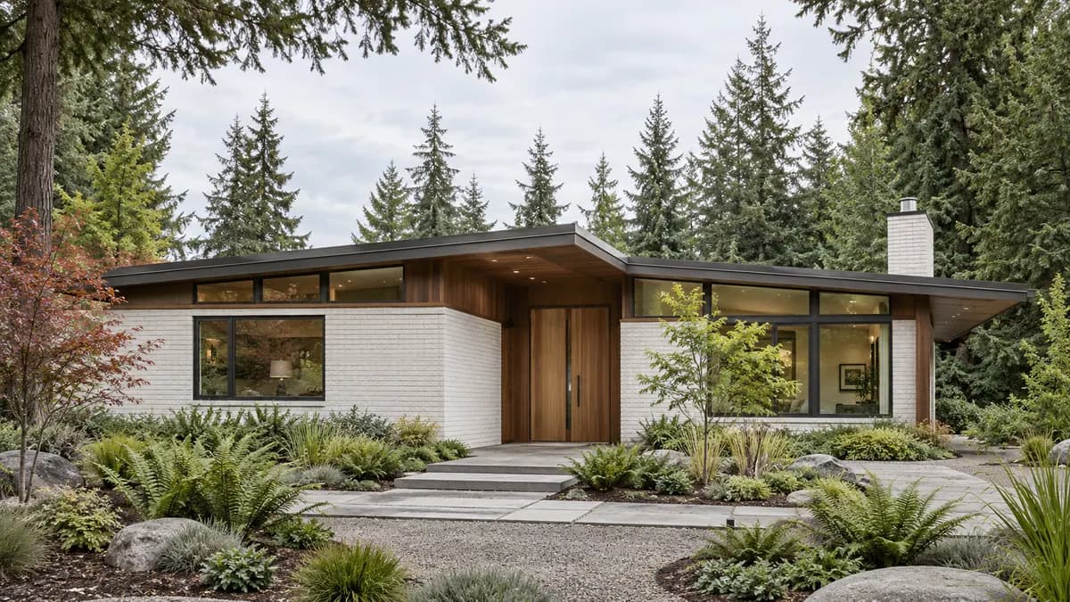 AI-generated fictional home illustration for financing in Washington; not the financed property