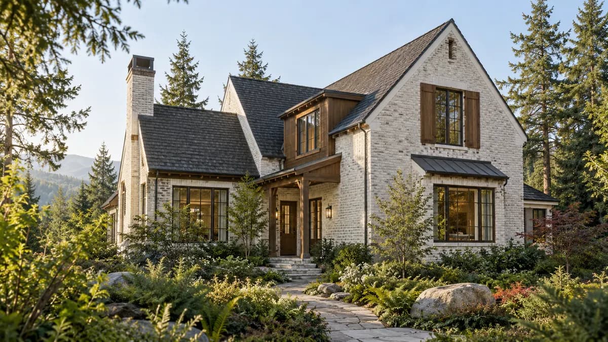 AI-generated fictional home illustration for financing in Washington; not the financed property