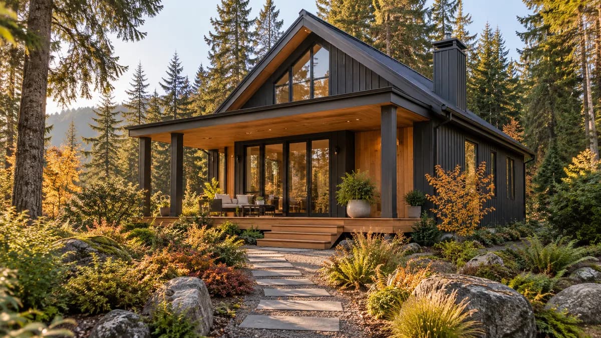 AI-generated fictional home illustration for financing in Washington; not the financed property