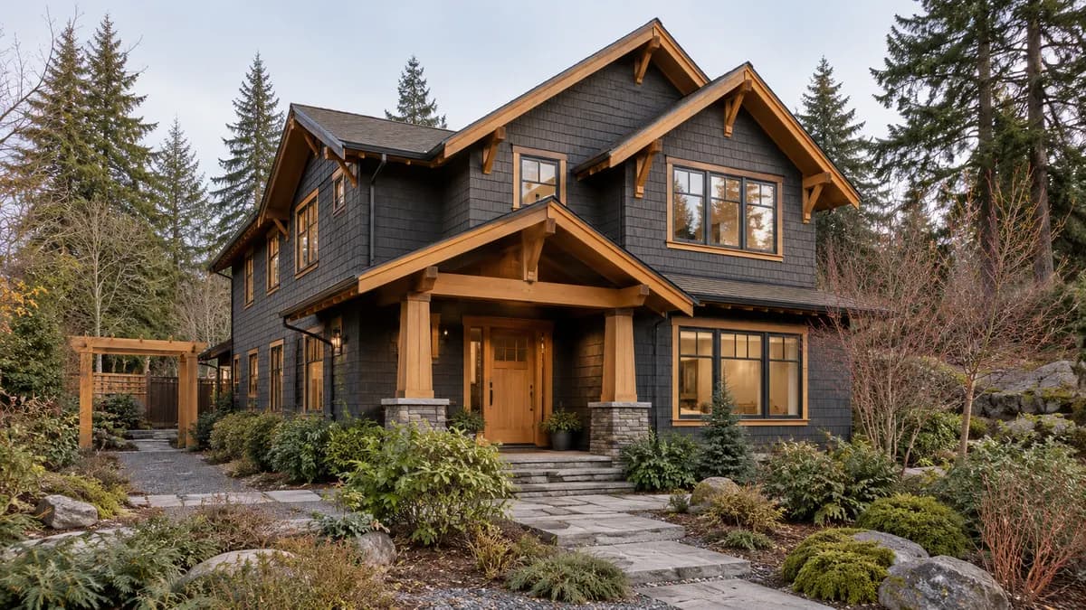 AI-generated fictional home illustration for financing in Washington; not the financed property