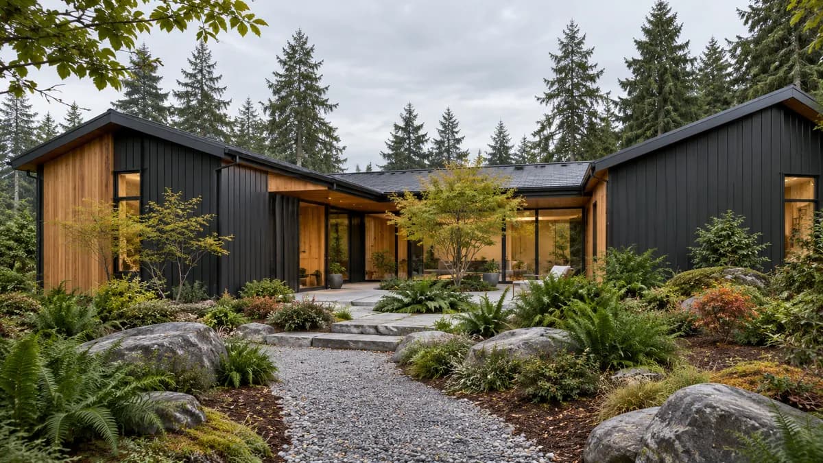 AI-generated fictional home illustration for financing in Washington; not the financed property