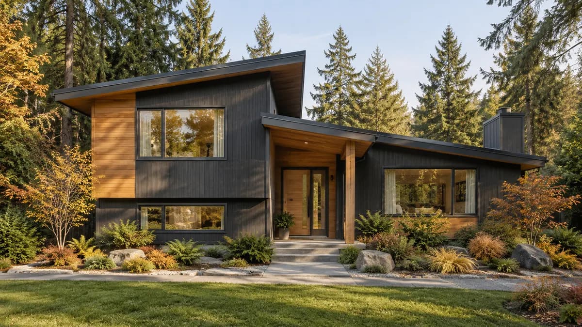 AI-generated fictional home illustration for financing in Washington; not the financed property