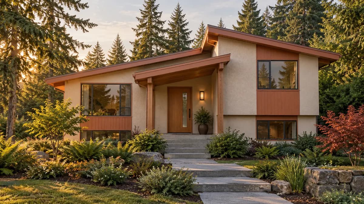 AI-generated fictional home illustration for financing in Washington; not the financed property