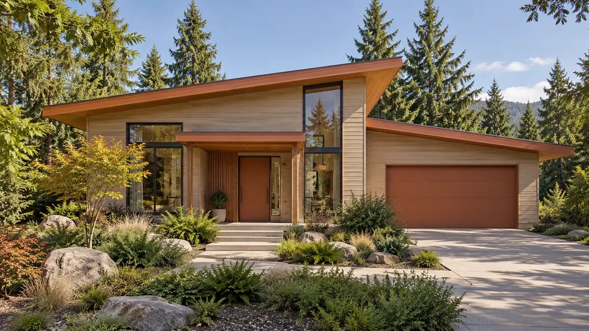 AI-generated fictional home illustration for financing in Washington; not the financed property